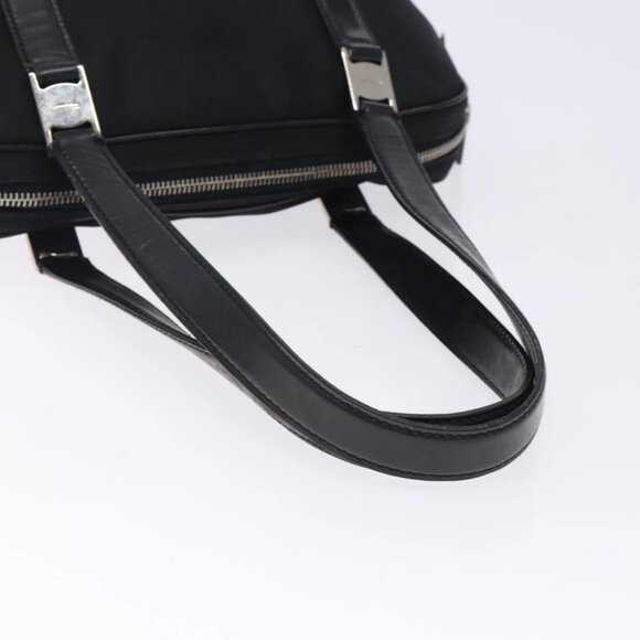 Salvatore Ferragamo Hand Bag Nylon Black Auth cl500 - Picture 2 of 16